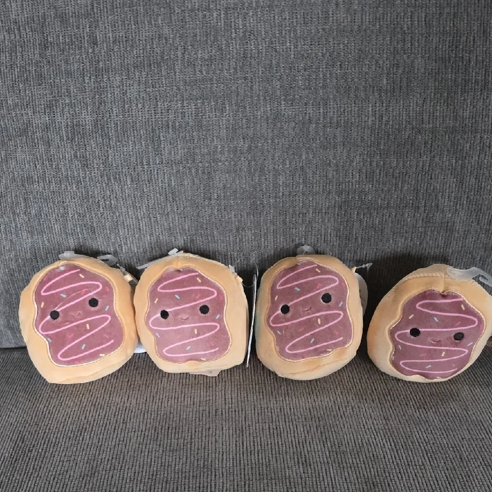 Squishmallow Squeaky Dog Toy Deja, Set Of Four, NWT